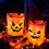 Halloween-kurpitsakarkkiämpäri LED-valolla ja 5