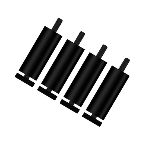 Black Adjustable Sofa Feet 10cm 4 Pcs 1
