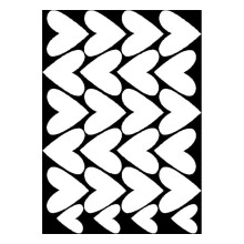 Hearts Wall Decals Vinyl Peel and Stick 22 PCS