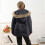 Kids Puffer Jacket Hooded Zip-Up Solid Color with Pockets 5