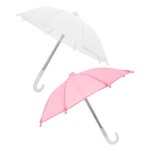 Doll Umbrella Plastic White 2 Pack
