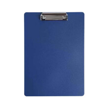 Plastic Clipboard with Low-Profile Metal Clip A5 Dark Blue