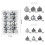 Silver Shatterproof Christmas Ornaments Set 48PCS 2
