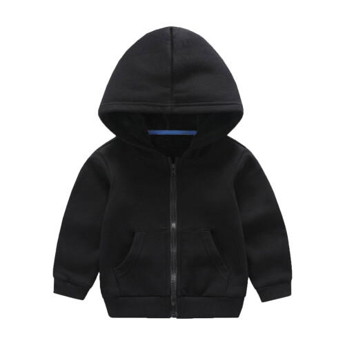 Boys' long sleeve patchwork sweatshirt black Z13