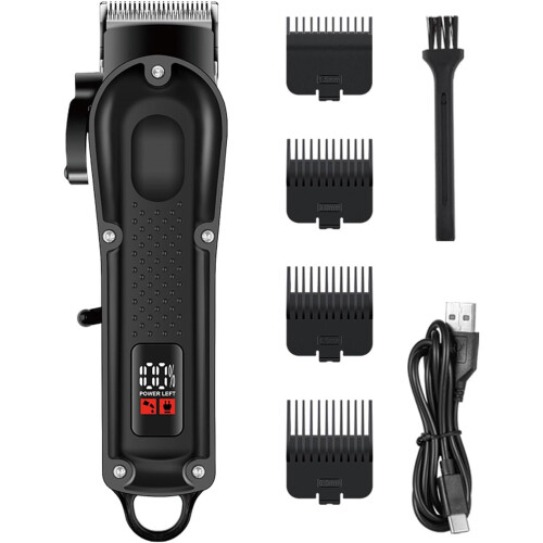 Cordless Hair Clippers for Men with LED Display and