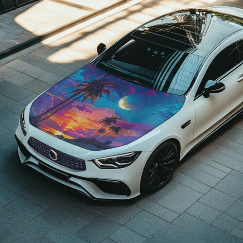 Car Hood Cover Polyester Windproof Waterproof for SUVs 2