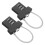 NICEXMAS Cable Lock Zinc Alloy Combination Padlock 2 pcs 1