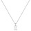 Sterling Silver Initial Pendant Necklace with Figaro Chain 1