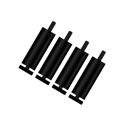 Black Adjustable Sofa Feet 12cm 4 pcs 1