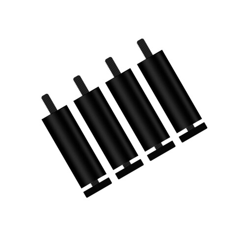 Black Adjustable Sofa Feet 12cm 4 pcs 2