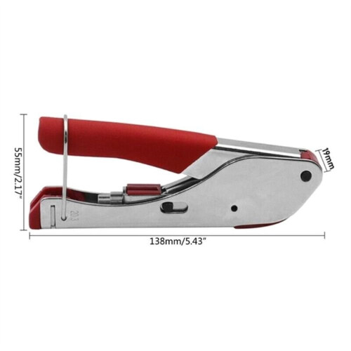 Crimping Pliers with Spring and Rubber Handle for RG59 RG6 2