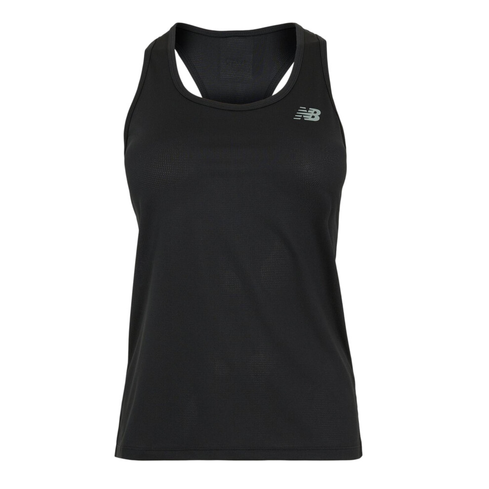 New Balance (8 Uk, Black) Womens/Ladies Running Tank Top