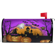 Halloween Mailbox Cover Pumpkin Ghost Owl Bat 21x18 Inch
