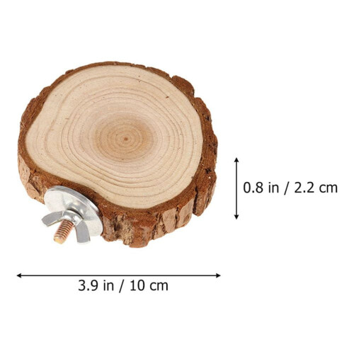 MUSEYA Wooden Platform Perch Stand for Bird Cage 2 pcs 1
