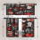 Coffee Kitchen Curtains Set Black Red 36 inch Rod Pocket 4