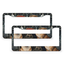 Family Holiday License Plate Frames Aluminum 2 Pack