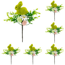 Artificial Easter Flowers with Eggs and Berries 6PCS 10 Inch