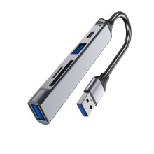 5-in-1 USB-C Hub Docking Station with USB 3.0/2.0 and Card