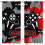 Gaming Curtains Black Red Controller Design 2 Panels 84x63 2