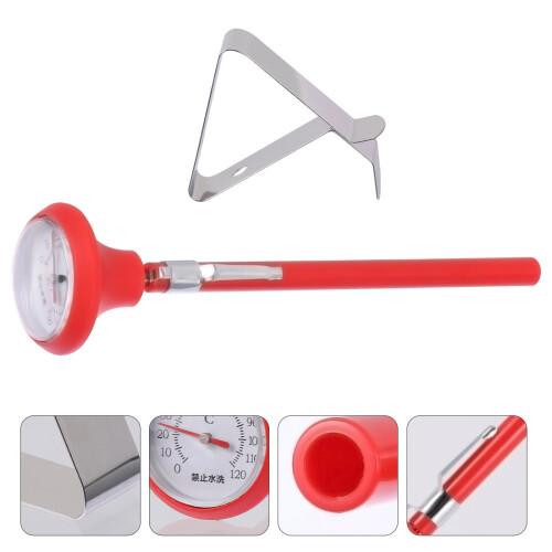 Supvox high temperature thermometer with silver fixed clip, 2