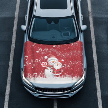 Car Hood Cover Universal Washable Santa Snowman Design