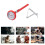 Supvox high temperature thermometer with silver fixed clip, 7