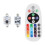 RGB LED Festoon Bulbs 16 Colors 41mm 2 Pack 8