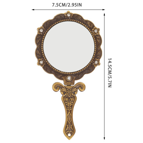 European Style Desktop Vanity Mirror Antique Finish 2