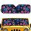 Windshield Sun Shade Boho Floral Turtle Design 52.95 x 1