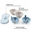 BE-TOOL Double Microwave Egg Poacher Blue 7