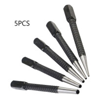 Nail Punch Set Knurled Square Center Punch 5 pcs