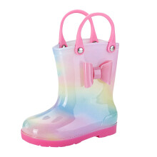 Kids Cartoon Rain Boots Waterproof Rubber Size 5-6