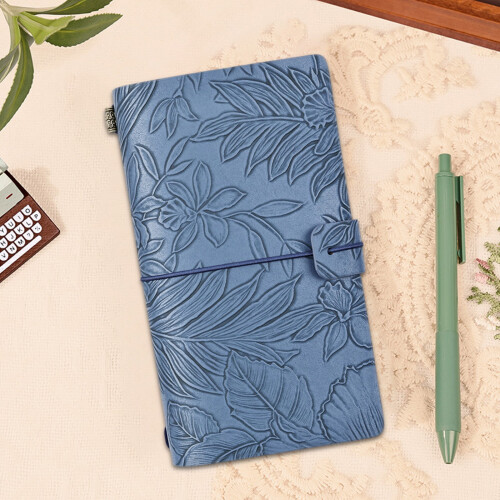 Retro Literary Handbook Notebook Portable Solid Color Small 2