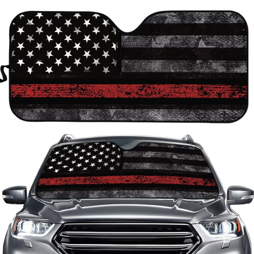 Firefighter Windshield Sun Shade Foldable UV Heat Blocking