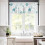 Turquoise Coastal Kitchen Curtains and Valances Set 36 inch 3