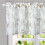 Semi-Sheer Kitchen Curtain Valance Brambleberry Pattern 1