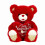 Valentine's Day Teddy Bear with Heart 7.87 inch 1