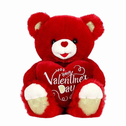 Valentine's Day Teddy Bear with Heart 7.87 inch