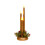 Flameless Christmas Candles Gold Pillar 12 inch 1