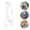 White Plastic Miniature Mirror for Bedroom Decor 2 Sets 1