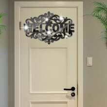 Kids Bedroom Art Wall Stickers Acrylic Mirror Black