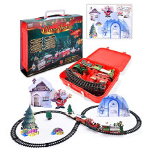 Christmas Train Set with Lights and Sound Compatible with