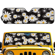 Daisy Print Windshield Sun Shade for Jeep Wrangler JL/JLU