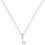 Sterling Silver Initial Pendant Necklace A-Z on Figaro Chain 1