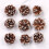 Christmas Ornaments Pinecones with White Edges 9pc or 6pc 4