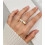 Women's Stainless Steel and Ceramic Wedding Ring with Cubic 2