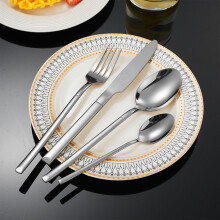Stainless Steel Cutlery Set Mirror Polished 24-Piece