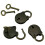 Mini Padlocks Vintage Bronze Style 3 PCS 1