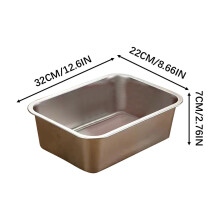 Stainless Steel Cat Litter Box and Dog Bowl Extra Large 304