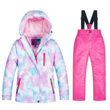 Girls' Ski Jacket and Pants Set Windproof Winter Outfit